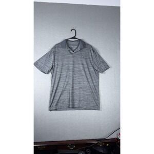 Under Armour Shirt Mens Large Gray Performance Polo Athletic Golf Lightweight